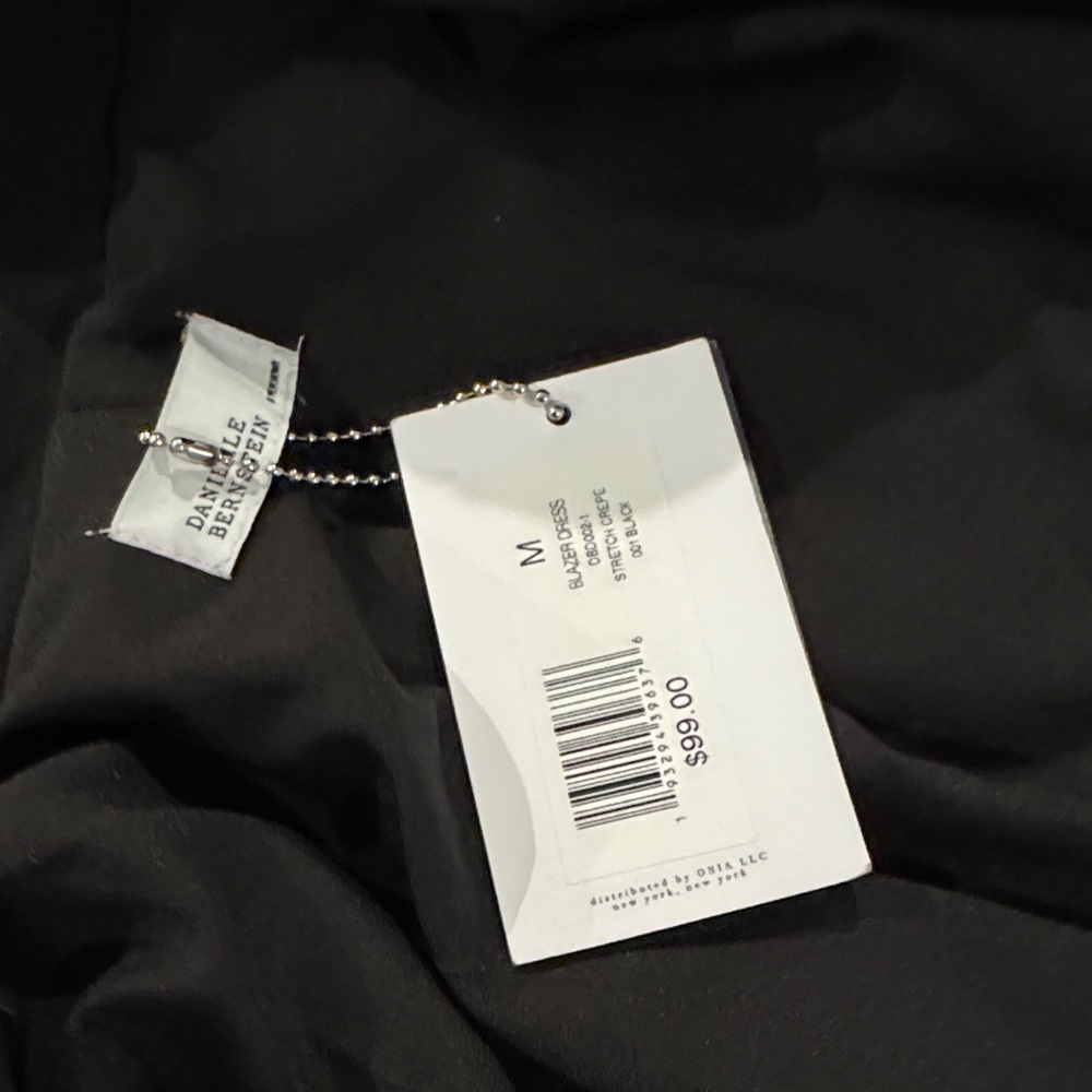 DANIELLE BERNSTEIN Black Long Sleeve Dress - Picture 4 of 4